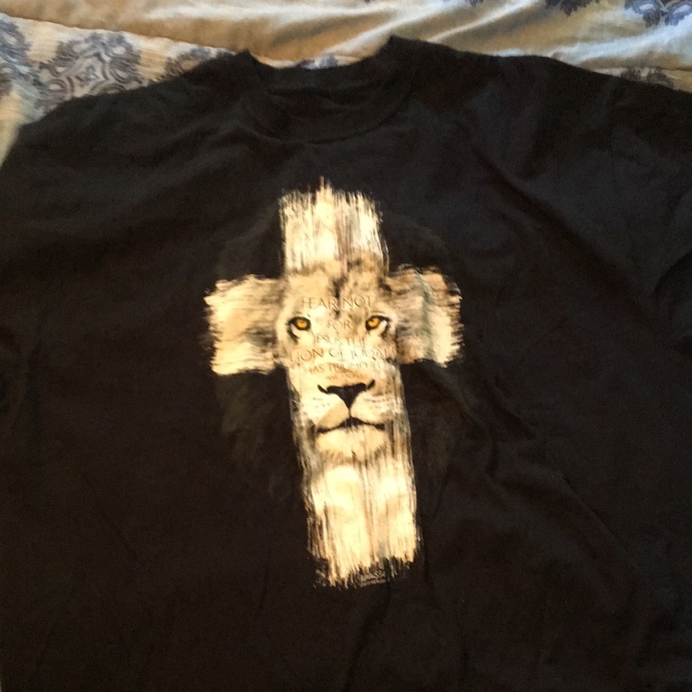 kerusso Lion Of Judah Jesus Cross Christian T Tee Shirt Tshirt
